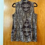 Jaclyn Smith  Sleeveless Top Brown Beige Print Shirt Kmart Vintage NWT Large Photo 10
