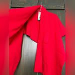 Katie Knit Solid Keyhole Wrap one size Red Photo 2