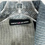 DKNY ‎ Small Jean Jacket Reworked Denim Hand Embroidered Bleached Distressed 509 Photo 12