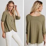Free People  Bonsai Tulip Hem  3/4 Tee Photo 1