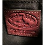 BOULDER RIDGE Full Grain COWHIDE Leather Bag Crossbody Purse Tote Brown Photo 5