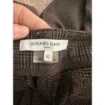 Gerard Darel Women's Brown Plaid Cropped Ankle Trousers Pants Size 42 Photo 4