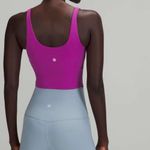  Womens 6‎ Lululemon Align Tank Crop TopVivid Plum Purple Built In Bra Photo 4