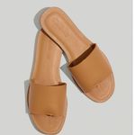 Madewell  Size 7 The Boardwalk Post Slide Sandal in Leather Beige Tan Lightweight Photo 0