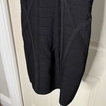 Bebe  black bodycon bandage mini dress w mesh detail and metallic studs a29 Photo 2