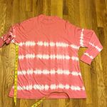 PINK - Victoria's Secret Victoria’s Secret PINK Womens Small Tie Dye Pink White Long Sleep Crew Neck Photo 1