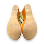 Kork-Ease x Anthropologie 7 Mina Flower Applique Platform Wedge Leather Sandals Photo 6