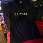 SheIn Black Baby Girl  T Shirt Photo 0