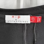 n:philanthropy  Black Leonardo Knot Front Short Casual Shirtdress Black Med New Photo 45