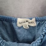Derek Heart  Blue Denim Cotton Ruffle Belt Shorts Stretch Romper Jumpsuit Plus 2X Photo 6