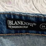 BLANK NYC  THE MADISON CROP RIPPED JEANS IN BLUE SIZE 26 Photo 4