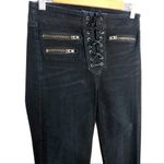Veronica Beard  Lita 10" Moto Skinny Black Jeans size 26 Photo 6