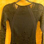 H&M  black lace and mesh body con dress Photo 11