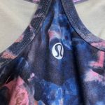 Lululemon Power Y Tank Moody Mirage Bark Berry Deep Navy Blue Size 4 Small Yoga Photo 2