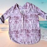 H by Halston H Halston Tie Dye Tunic Top Sz 1X? Lilac Swimsuit Cover Up Dress Roll T… Photo 1