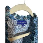 Tuckernuck Ro’s Garden Blue Floral Flutter Sleeve Top Women’s Size S Photo 3