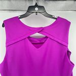 Worthington Women’s Fuchsia Dressy Sleeveless Scuba Knit Peplum Top 2X Photo 5
