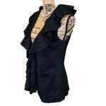 Alice + Olivia Vintage  Sleeveless Silk Ruffle Waistcoat Womens Medium Victorian Photo 6