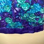 Moulinette Soeurs Strapless Size 4 Purple and blue/green floral dress Anthro Photo 4