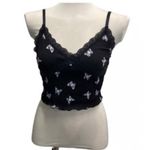 Divided Butterfly Cropped Tank Photo 1