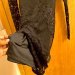 H&M  black lace and mesh body con dress Photo 13