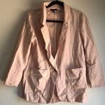 Drew  Linen blend Light Mauve/Pink Jacket single button size small Photo 0