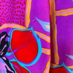 VINTAGE 1970s DAVID BROWN FLORAL ZIP ROBE LOUNGER KAFTAN MUMU DRESS Sz Medium Pink Photo 12