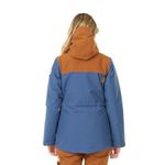 Picture Kate Organic Clothing Blue & Tan Zip Up Jacket w/ Hood Women’s Medium Photo 3