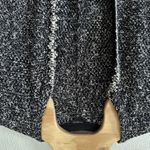 Talbots Long Black White Tweed Print Sweater Cardigan Size Large Old Money Photo 2