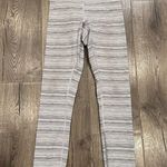 Lululemon High Times Pant Cyber Stripe Silver Fox High Rise 4 Gray White Stripe Photo 3
