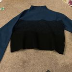 Anne Klein Ann Klein mock neck viscose blue sweater Photo 1