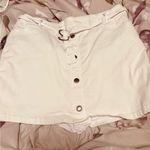 Briggs New York White Button-Up Mini Skirt Photo 0