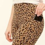 J Crew Animal Print Bike Shorts Size Small Brown Photo 1