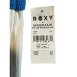 Roxy Tank Top Women's Size M Cream Blue Trim Logo Cropped Ribbed Wanderer NWT Photo 5