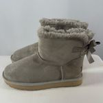 UGG  Mini Bailey Bow Twinkle Boots in Goat Gray Size 7 Photo 2