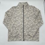 Zyia  Active Jacket Medium Women Cream Combo Full Zip Long Sleeve Athletic New Photo 0