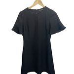 Banana Republic Black Flutter Sleeve Fit & Flare Short Sleeved Dress 0 Career Photo 0
