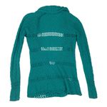 Wooden Ships  size small medium Teal Knit Cardigan open front loose knit Photo 1