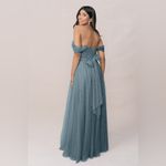 Revelry Women 14 Rosalie Tulle Convertible Dress Grey Maxi HOCO PROM Wedding Gray Photo 1