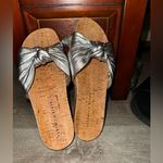 Veronica Beard  Tilly Metallic Leather Slide‎ Sandals. Great conditions size 7 Photo 1