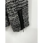 ZARA  Tweed‎ Blazer One Button Heather Gray Black Long Sleeve Pockets Size Large Photo 6