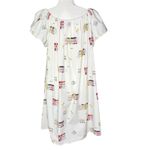 The Tiny Tassel Rainbow Row Dress Size XXL 2X Artsy 100% Cotton Flutter Sleeve Photo 3