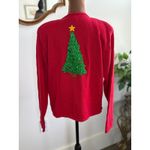 Lisa International Christmas Cardigan Sweater Holiday Patchwork Petite L Red Size undefined Photo 2