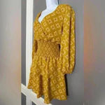 Francesca's Francesca Blue Rain Long Sleeve Women's Dress (456) Photo 3