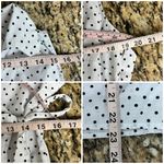 Dress Barn VTG Y2k  Polka Dot Wrap Blouse Pinup Rockabilly Retro Preppy L Casual Photo 4