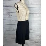 J.Crew  Dress Womens 4 Polka Dot Pencil Skirt Sleeveless Ruffle Button Top Silk Photo 2