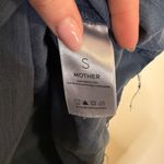 MOTHER The Cold Shoulder Fray Top in Shadow Blue Photo 8