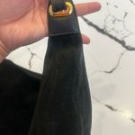 GANSON Black Suede Shoulder Bag Black Photo 2