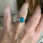 Sterling Silver Opal Ring Size 7.5 Green Photo 4