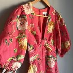 NEW EVER NEW LINEN BLEND Cartier Linen Midi Dress Pink Size 0 Photo 7